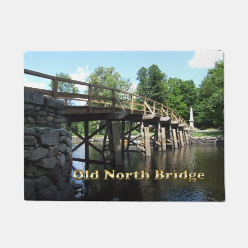 Old North Bridge _ Revolutionary War Concord MA Doormat