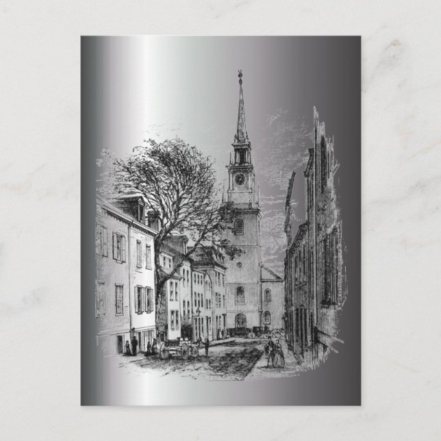 Old North Church Postcard (Front)