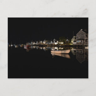 Old North Wharf at Night Postcard