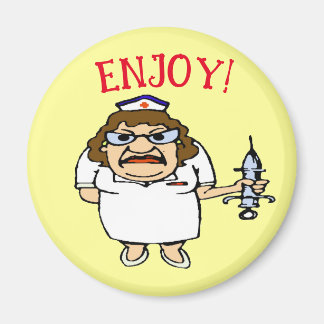 Old Nurse Bend Over Magnet