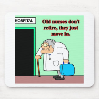 old nurses mouse pad