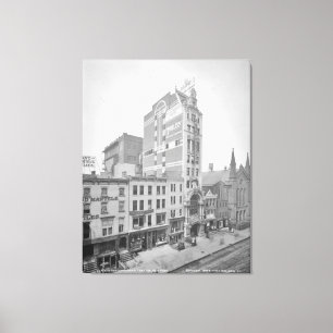 Old NYC New Amsterdam Theater Photograph (1905) Canvas Print