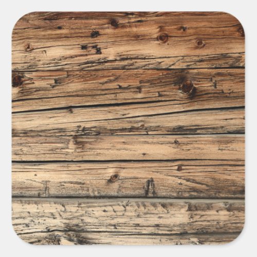 Old oak wood texture background sticker