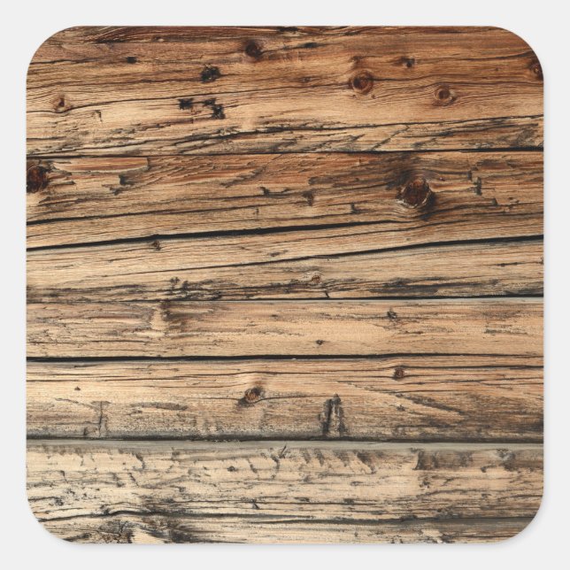 Old oak wood texture background sticker (Front)