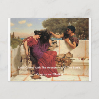 Old Old Story Greek Couple Postcard