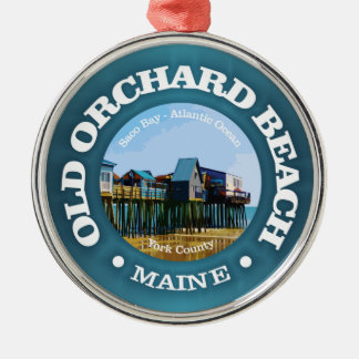 Old Orchard Beach (C) Metal Ornament