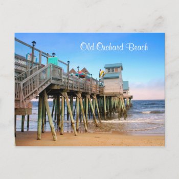 Old Orchard Beach Maine Postcard by merrydestinations at Zazzle