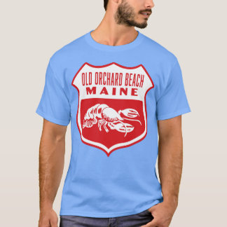 Old Orchard Beach Maine Retro Shield White T-Shirt