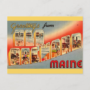 Old Orchard Beach ME Postcard