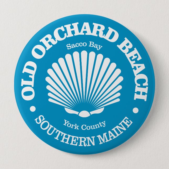 Old Orchard Beach (seashell) Button (Front)