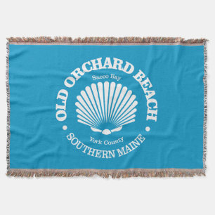 Old Orchard Beach (seashell) Throw Blanket