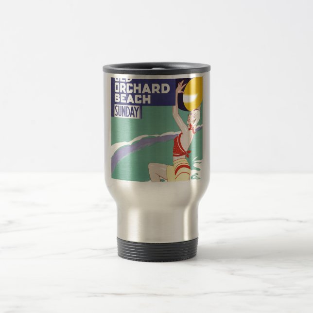 Old Orchard Beach Vintage Travel Mug (Center)