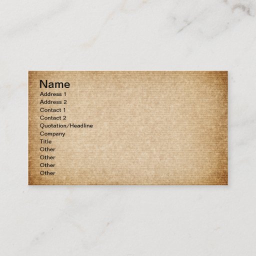 Customizable Old Packaging Paper With Stripes For Background Business Card Templates