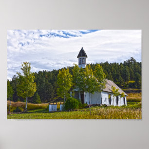 Old Pagosa Springs Church, Colorado Poster