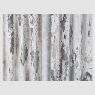 Old Paint Chipped Wall of Corrugated Metal Tissue Paper