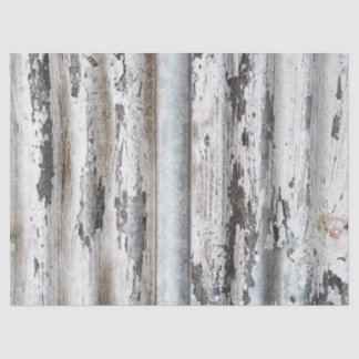 Old Paint Chipped Wall of Corrugated Metal Tissue Paper