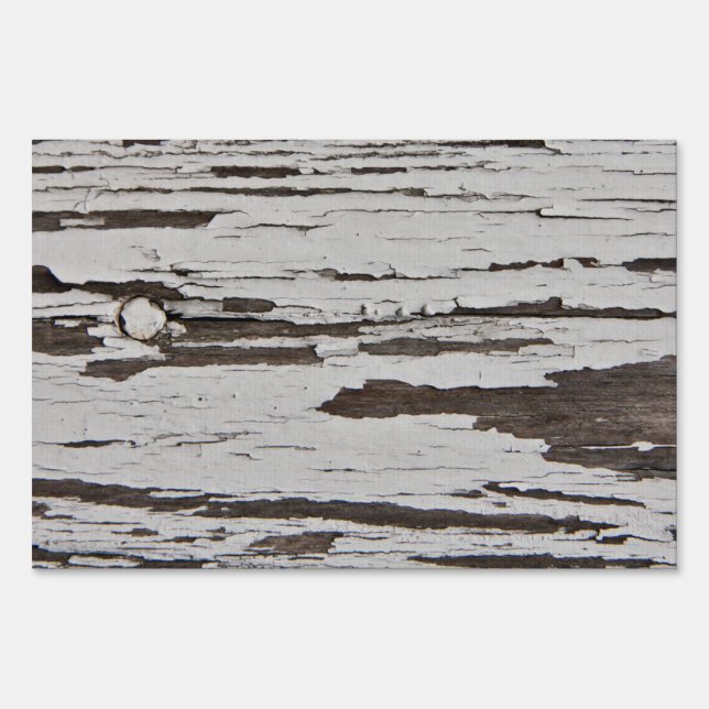 Old paint on wood sign (Front)