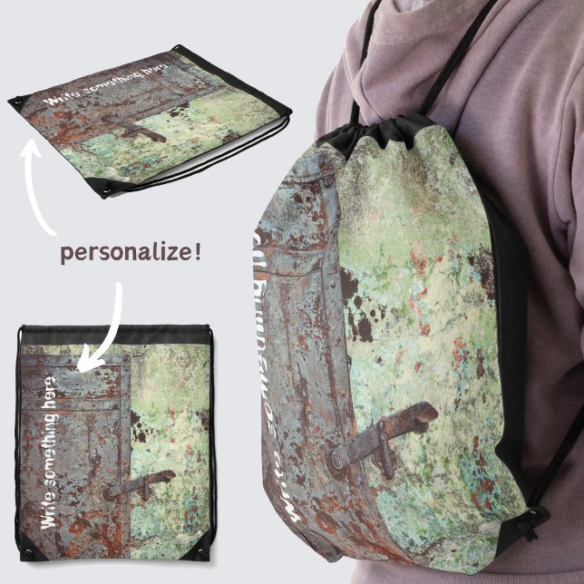 Old painted rusty door drawstring bag (Creator Uploaded)