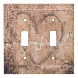 Old painted wall Love you Light Switch Cover