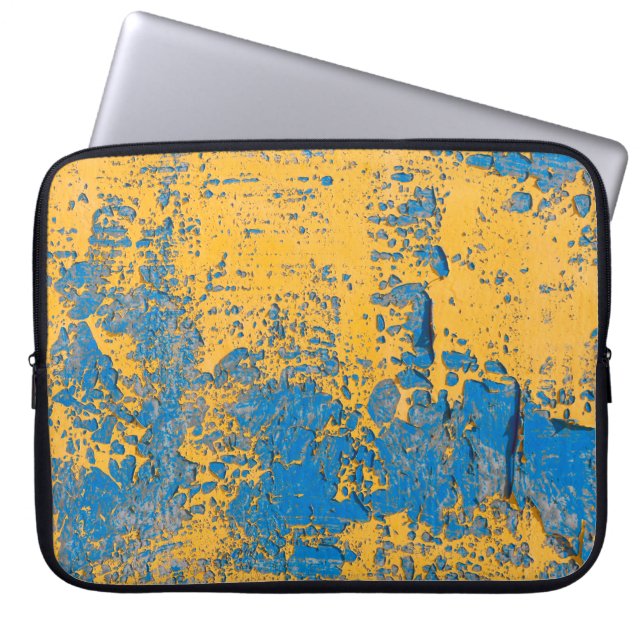 Old painted wall - texture,  background. abstract, laptop sleeve (Front)