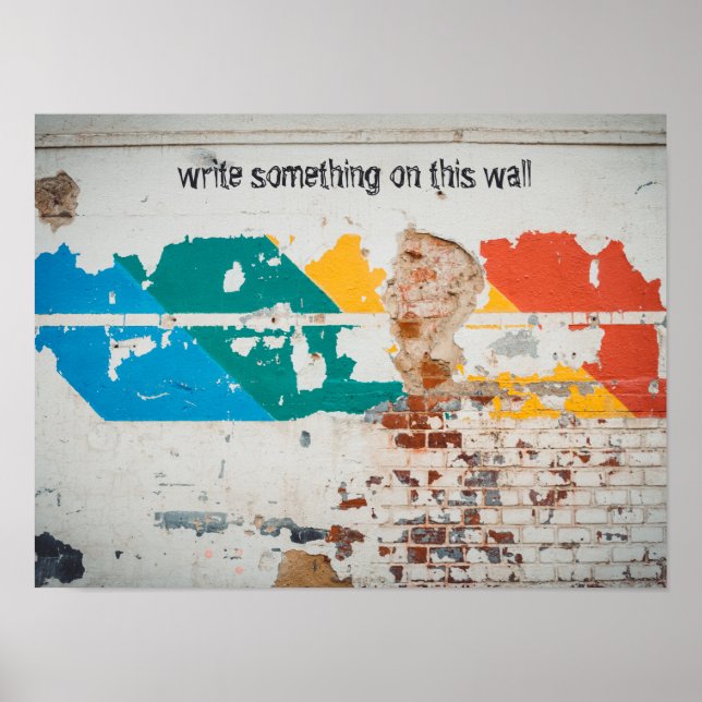 Old painted wall with graffiti  poster (Front)