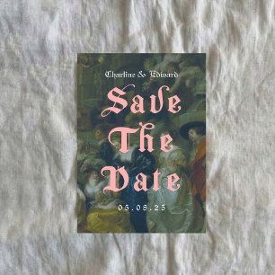 Old Painting Gothic Save the Date Invitation