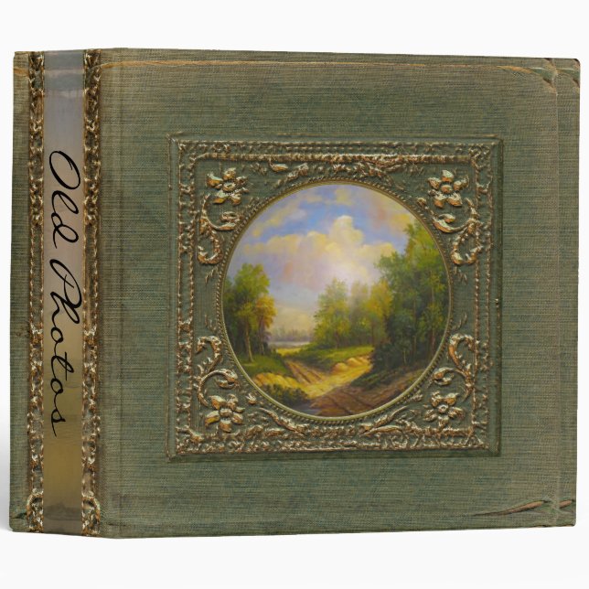 Old Painting Riverbend Monogram Binder (Front/Spine)