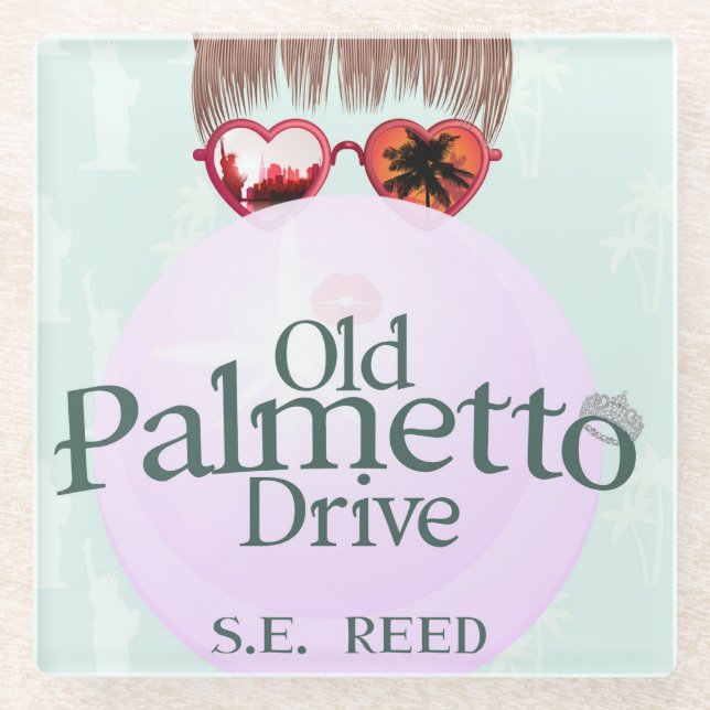 Old Palmette Drive Glass Coaster (Front)