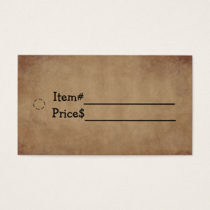 Old Paper Hang Tag