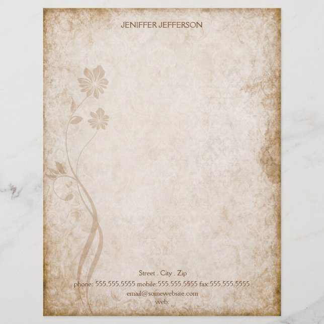 Old paper letter (Front)