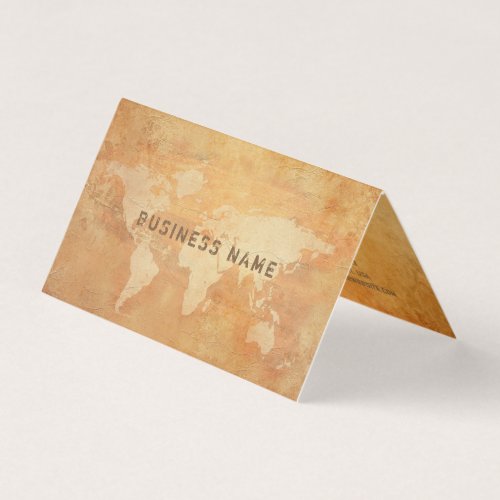 Old Paper Look Distressed Text Professional Luxury Business Card