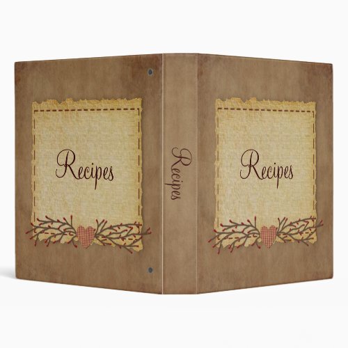 Old Paper Look Recipe Binder