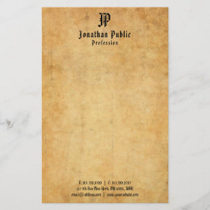 Old Paper Look Typography Elegant Vintage Template