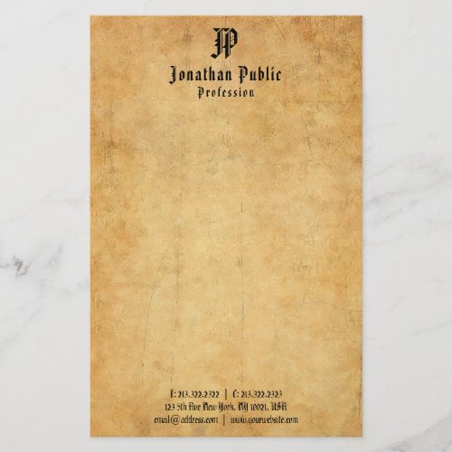 Old Paper Look Typography Elegant Vintage Template