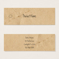Old Paper Skinny Hang Tag