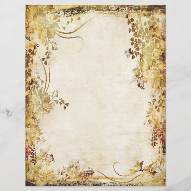 Old paper stationery paper | Zazzle