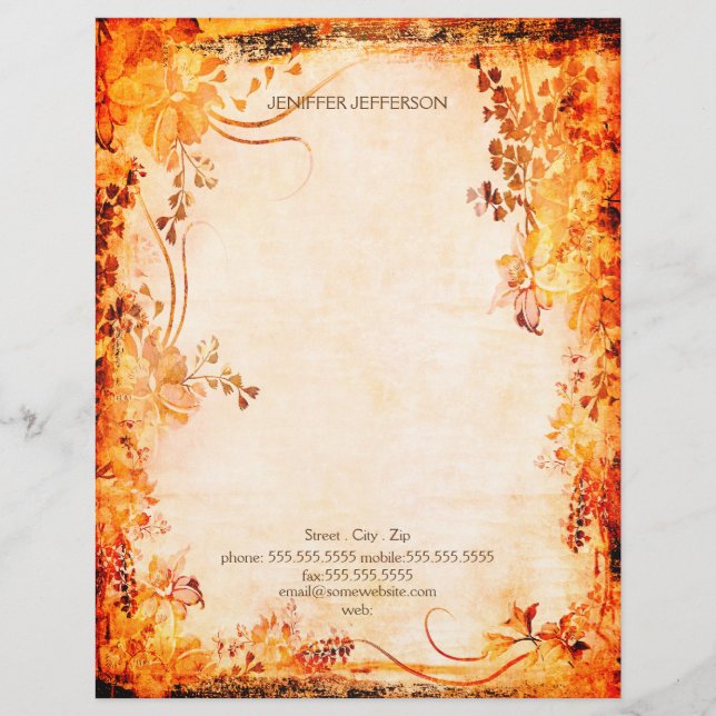 Old paper Stationery Paper (Front)