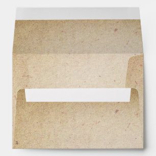 old paper texture vintage A7 wedding Envelope