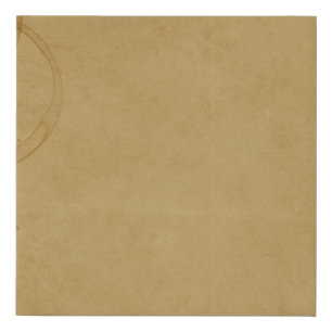Old paper vintage coffee stain faux canvas print