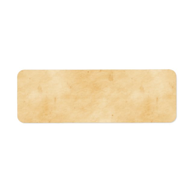 Old Parchment Background Stained Mottled Look Label (Front)