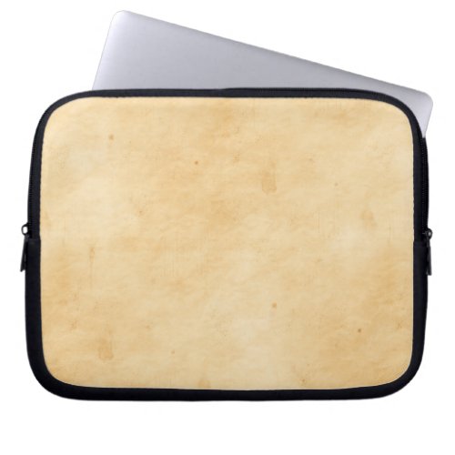 Old Parchment Background Stained Mottled Look Laptop Sleeve
