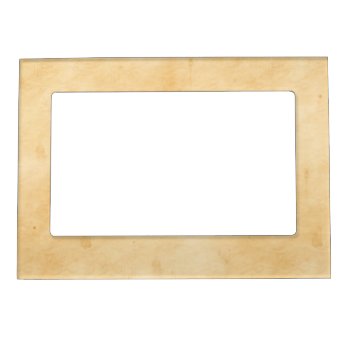 Old Parchment Background Stained Mottled Look Magnetic Frame by backdropshop at Zazzle