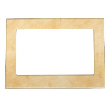 Old Parchment Background Stained Mottled Look Magnetic Frame