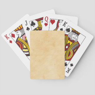 Old Parchment Background Stained Mottled Look Poker Cards