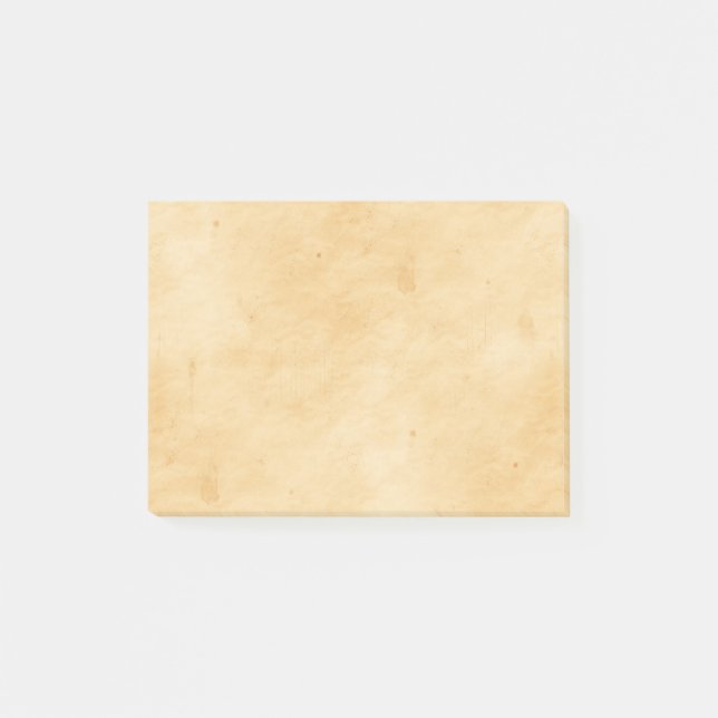 Old Parchment Background Stained Mottled Look Post-it Notes (Front)