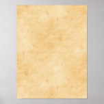 Old Parchment Background Stained Mottled Look Poster