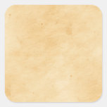 Old Parchment Background Stained Mottled Look Square Sticker