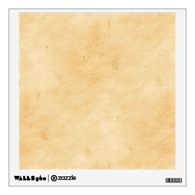 Old Parchment Background Stained Mottled Look Wall Sticker (Front)