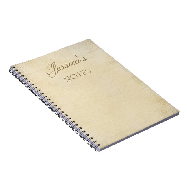 Old Parchment Personalized Notebook (Right Side)