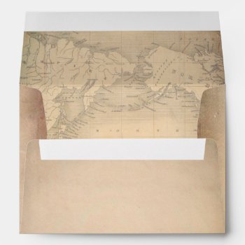 Old Parchment Vintage World Map Envelope by jinaiji at Zazzle
